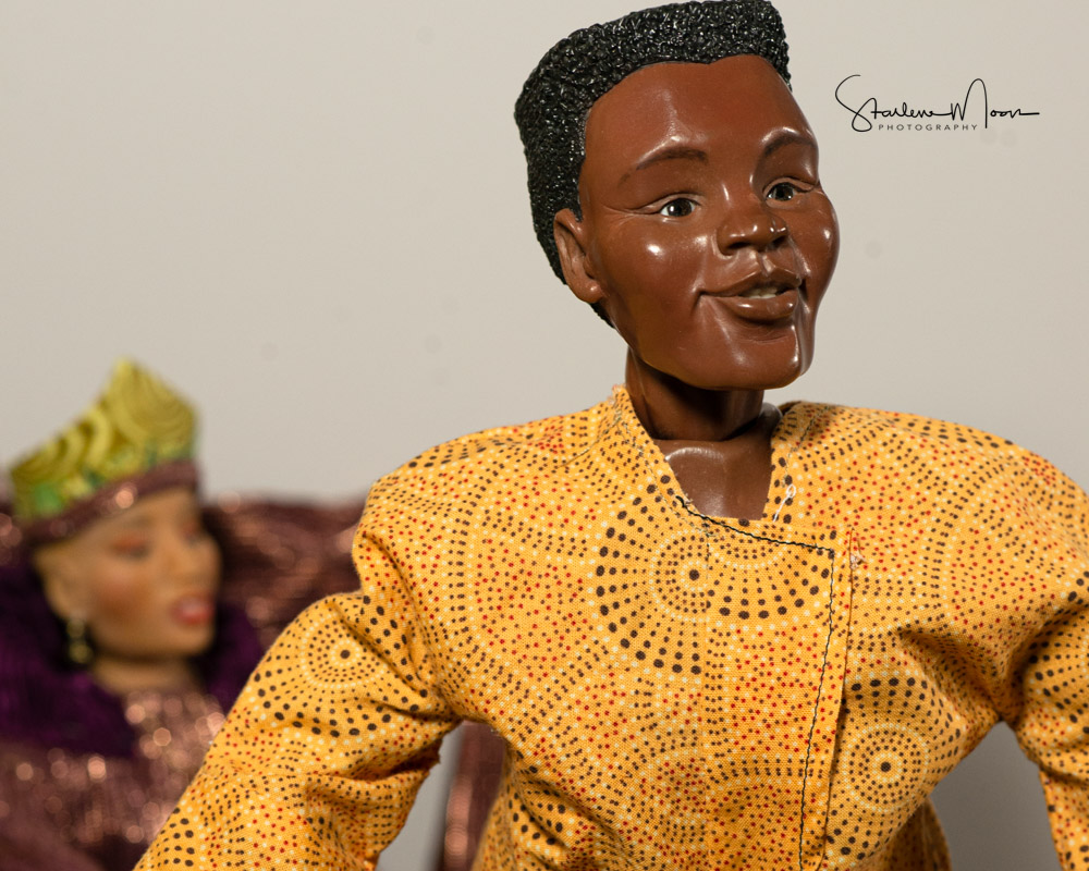 Black male one of a kind art doll
